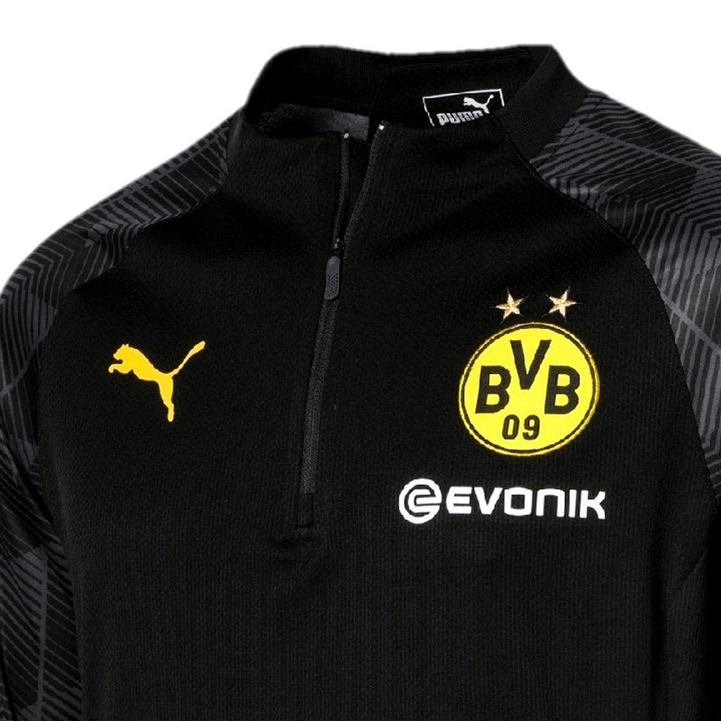 Felpa Tecnica Da Allenamento Nera Borussia Dortmund Puma