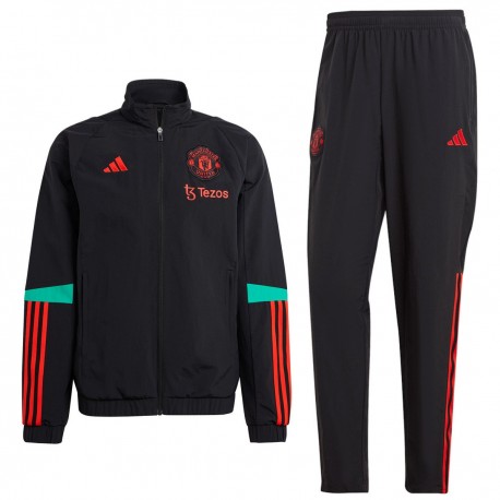 Survetement De Presentation Manchester United Noir Adidas