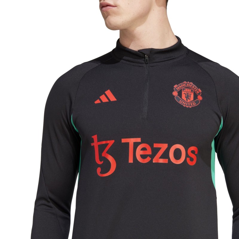 Survetement Tech D Entrainement Manchester United Noir Adidas