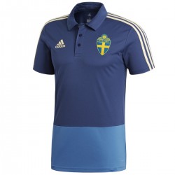 Schweden fußball präsentations polo shirt 2018/19 - Adidas