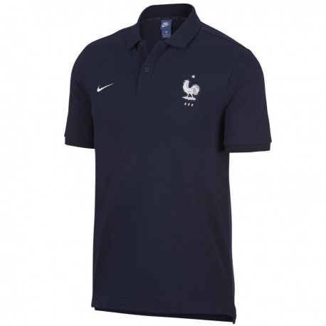 Polo da rappresentanza blu Nazionale Francia 2018/19 - Nike