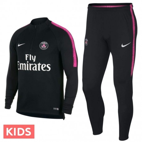 Kids - Paris Saint Germain black training technical tracksuit 2018/19 - Nike  - SportingPlus.net
