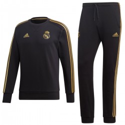 Real Madrid black training sweat tracksuit 2019/20 - Adidas