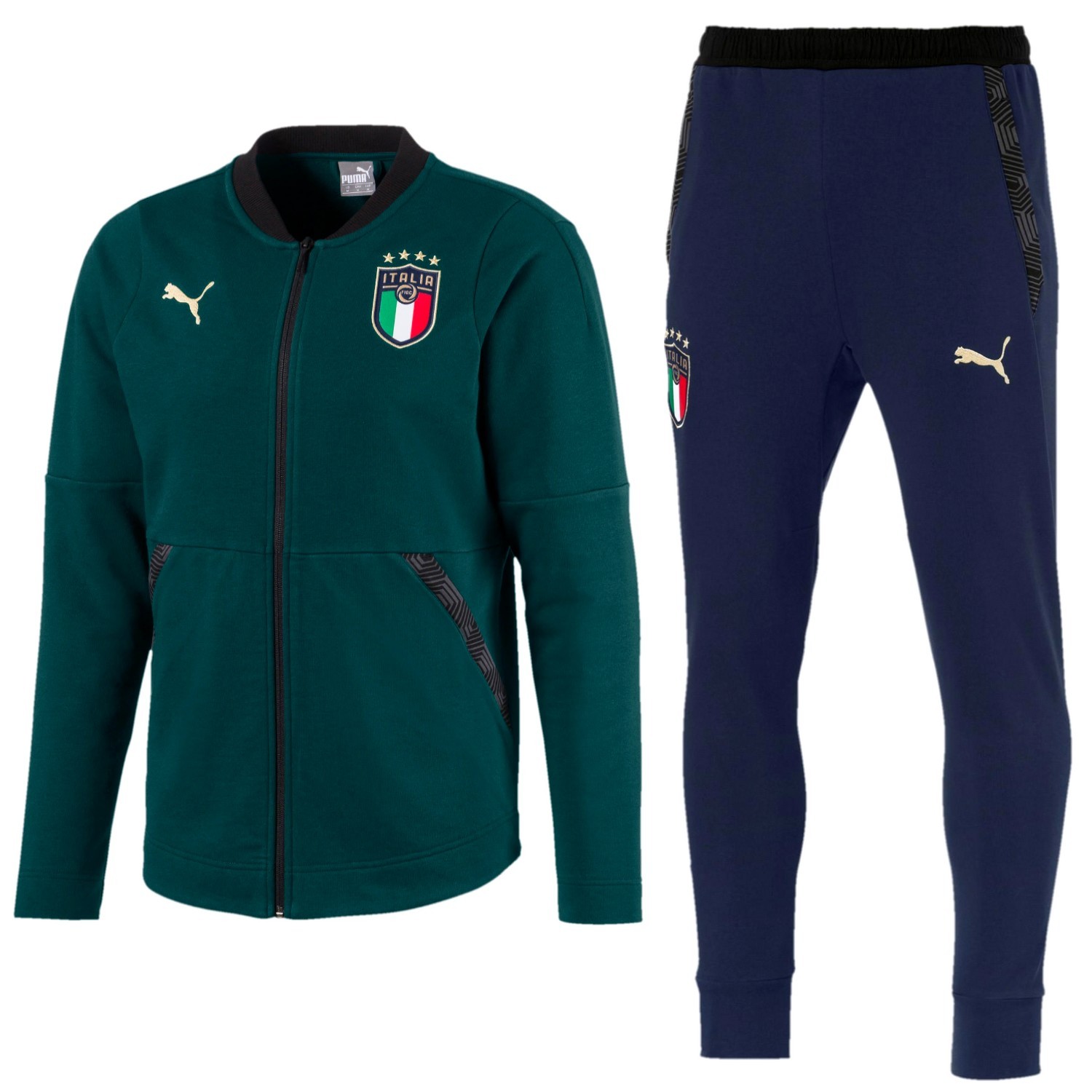 Survetement de presentation Casual Italie 2019 vert Puma