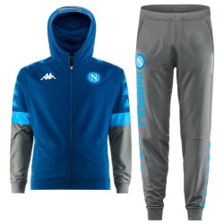 Chandal de presentación hooded azul/gris SSC Napoli EU 2019/20 - Kappa