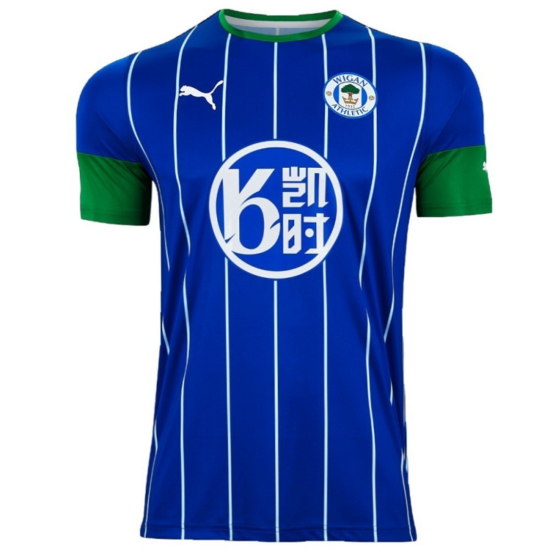 retro wigan athletic shirt