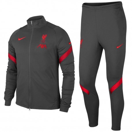 Liverpool FC dark grey training presentation tracksuit 2020 21 Nike