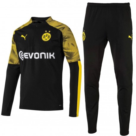 Borussia Dortmund black training technical tracksuit 2019/20 - Puma