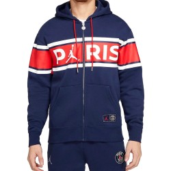 Jordan x PSG survetement de presentation Casual Fleece 2021/22 bleu - Jordan