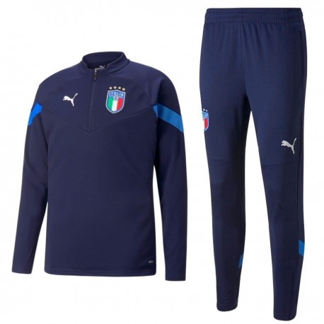 Italy football training technical tracksuit 2022/23 navy - Puma