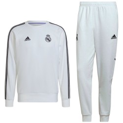 Real Madrid white training sweat tracksuit 2022/23 - Adidas ...