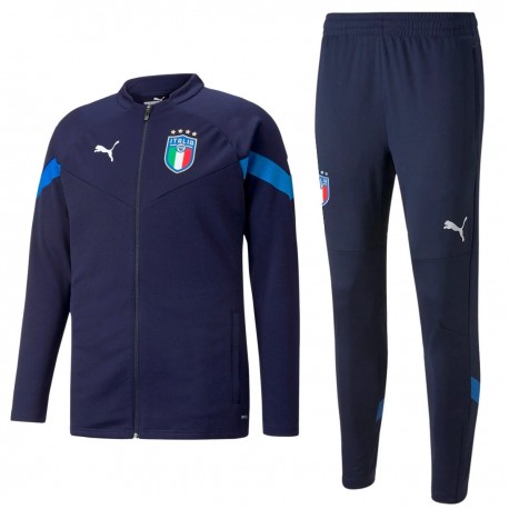 Italy football bench training tracksuit 2022/23 navy - Puma