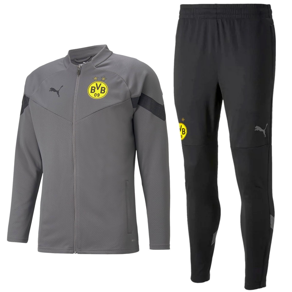 Chandal del Borussia Dortmund 2022-2023 Manga Corta Blanco - Pantalon Corto