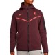 Tuta da rappresentanza bordeaux Liverpool Tech Fleece 2023 - Nike