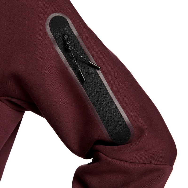 Nike tech outlet fleece dark red