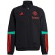 Manchester United black training presentation tracksuit 2023/24 - Adidas