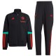 Manchester United black training presentation tracksuit 2023/24 - Adidas