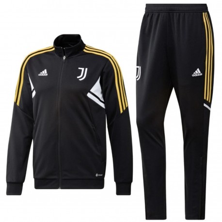 Juventus training bench tracksuit 2022/23 black - Adidas - SportingPlus.net