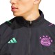 Bayern Munich black training presentation tracksuit 2023/24 - Adidas