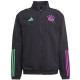 Bayern Munich black training presentation tracksuit 2023/24 - Adidas