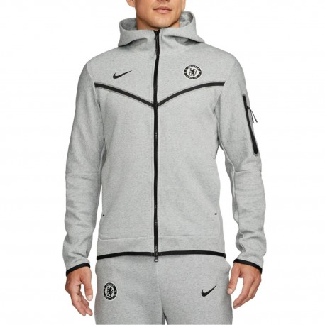 Chelsea FC Tech Fleece präsentationsanzug 2023/24 grau - Nike