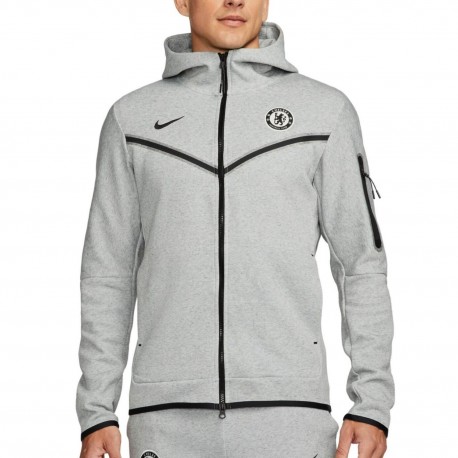 Chelsea FC grey Tech Fleece presentation jacket 2023/24 - Nike ...