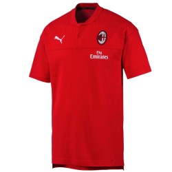 Polo da rappresentanza Casual rossa AC Milan 2020 - Puma