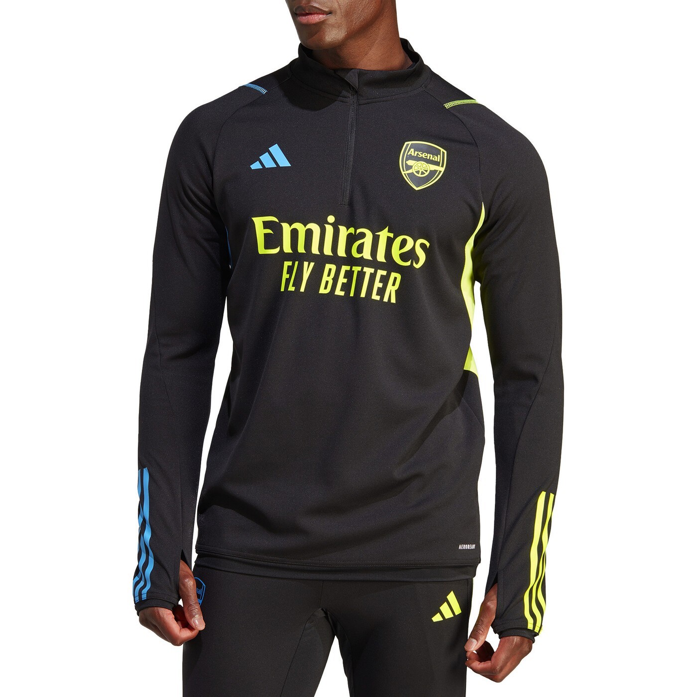 Arsenal FC black training technical tracksuit 2023 24 Adidas SportingPlus