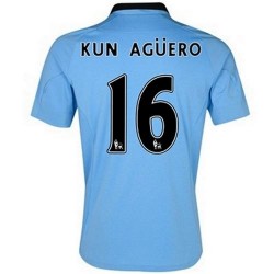 Camiseta de fútbol de Manchester City Home 2012/13 Kun Aguero 16 Umbro