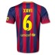 FC Barcelona Home Football Jersey 2013/14 Xavi 6-Nike