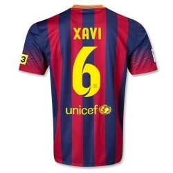 Maglia calcio FC Barcellona Home 2013/14 Xavi 6 - Nike