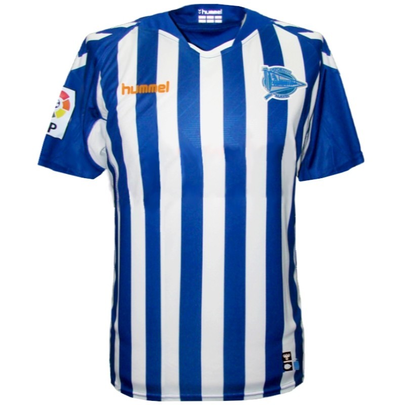 Deportivo Alaves home soccer jersey 2013/14 - Hummel - SportingPlus ...