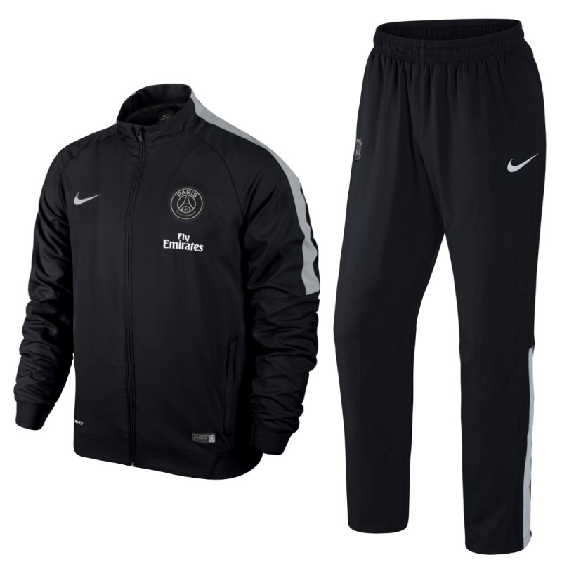 PSG Paris Saint Germain Presentation Tracksuit 2015 black - Nike ...