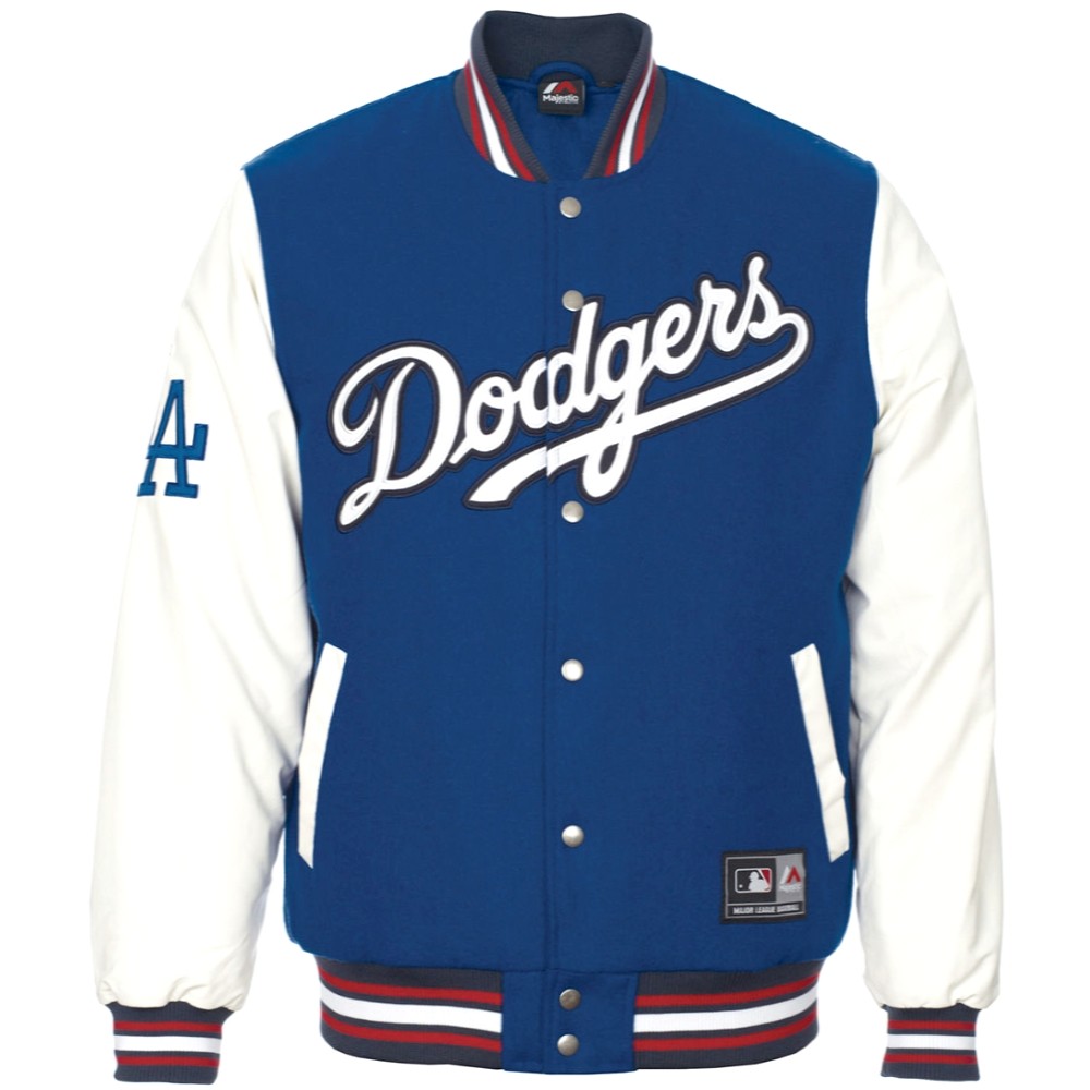 Majestic, Jackets & Coats, Los Angeles Dodgers Dugout Jacket Majestic  Major League Baseball 3xt Bluewhite