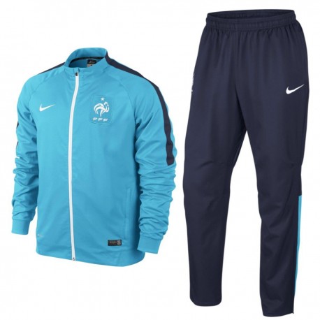 France football team Presentation tracksuit 2015/16 light blue - Nike ...