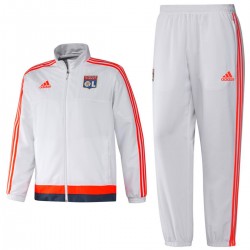 Olympique Lyon training präsentationsanzug 2015/16 weiss - Adidas