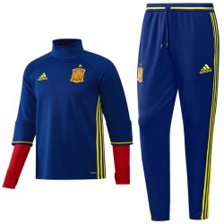 Spanien Fußball Tech Trainingsanzug Euro 2016 blau - Adidas