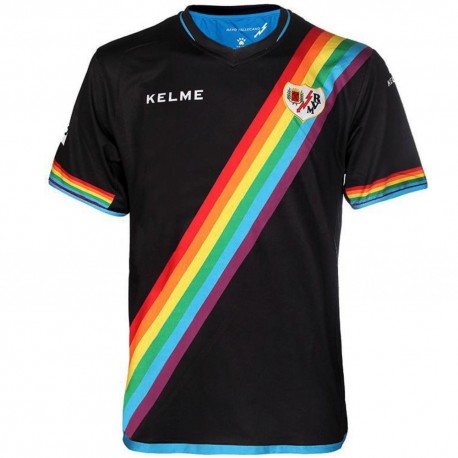 camiseta rayo vallecano arcoiris