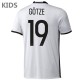 JUNIOR - Camiseta seleccion Alemania Gotze 19 primera 2016/17 - Adidas