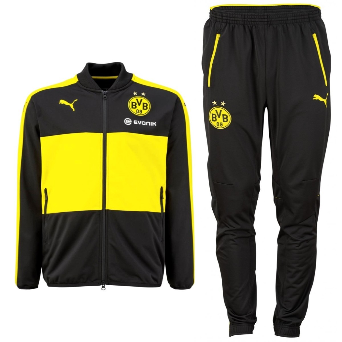 yellow and black puma tracksuit