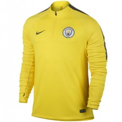 Felpa tecnica allenamento gialla Manchester City 2017 - Nike