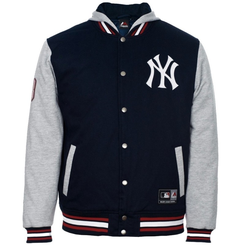 jacket Majestic Athletic Fendors Woven MLB New York Yankees -  012/Navy/Storm Gray - Snowboard shop, skateshop 