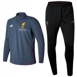 Survetement Tech d'entrainement FC Liverpool 2017/18 gris/noir - New Balance