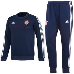 Bayern Munich training sweat tracksuit 2017/18 navy - Adidas