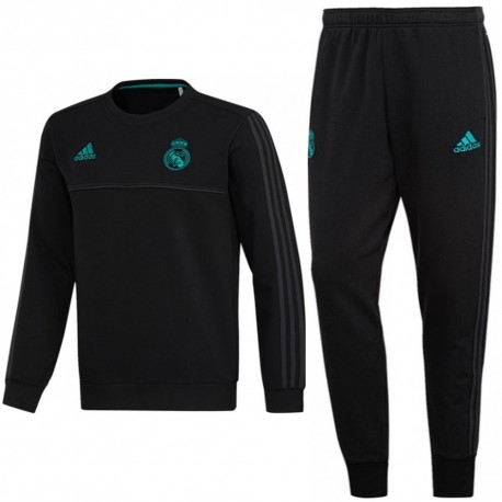 Conjunto de entreno sweat Real Madrid 2017/18 negro - Adidas