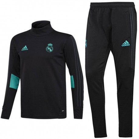 Survetement Tech d'entrainement Real Madrid 2017/18 noir - Adidas