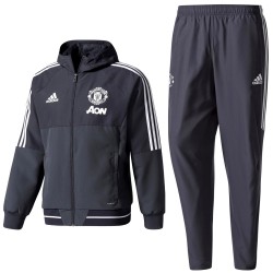 Manchester United dark grey presentation tracksuit 2017/18 - Adidas