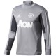 Felpa tecnica allenamento Manchester United 2017/18 grigio - Adidas