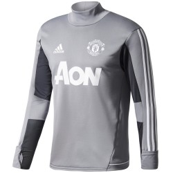 Sudadera tecnica entreno Manchester United 2017/18 gris - Adidas