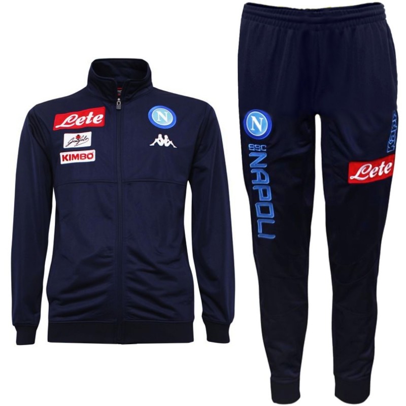 SSC Napoli Player Trainingsanzug 2017/18 blau - Kappa ...